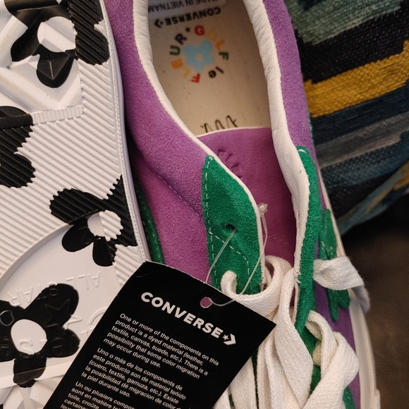 Converse One Star OxTyler the Creator Golf Le Fleur Purple Green - Picture 2 of 4